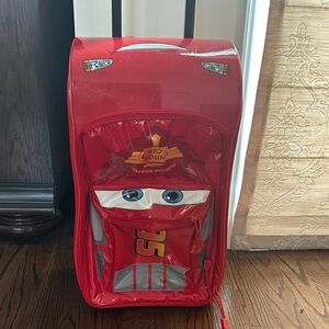 Disney Cars Red Rolling Backpack